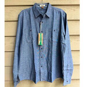 Tailor Vintage Indigo Chambray Shirt NWT L
